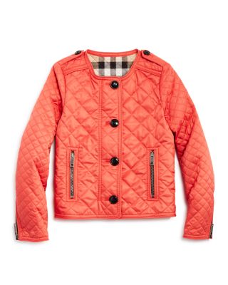 Burberry Girls' Diamond Quilted Jacket - Sizes 4-14