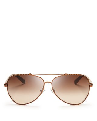 Tory Burch Signature Aviator Sunglasses, 62mm