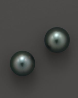 Tara Pearls Cultured Tahitian Pearl Stud Earrings, 10mm