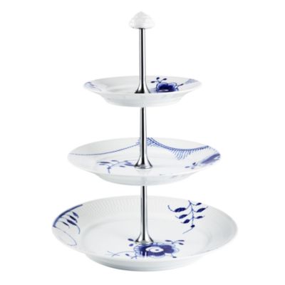 Royal Copenhagen Blue Fluted Mega 3-Tier Etagere