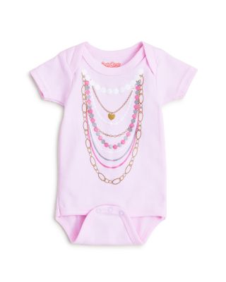 Sara Kety Infant Girls' Pearl Necklace Bodysuit - Sizes 0-18 Months