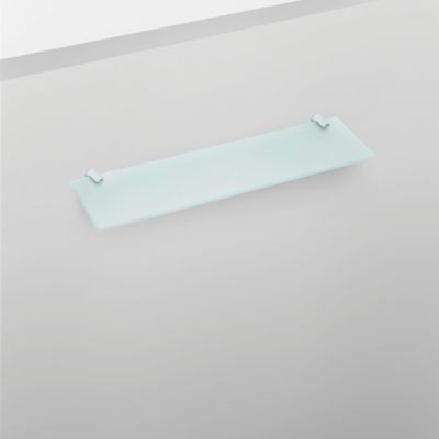 Bath Bazaar Frosted Tempered Glass Shelf, 15.7