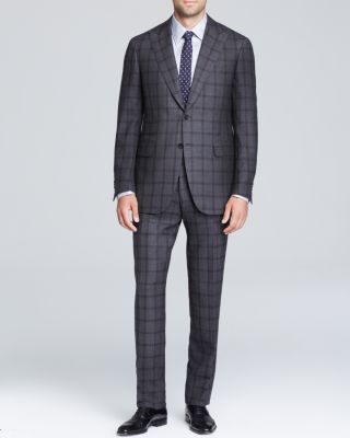 Canali Taormina Windowpane Check Suit - Classic Fit | Bloomingdale's