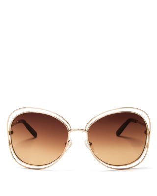 Chloé Carlina Oversized Sunglasses, 60mm