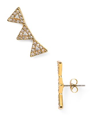 Rebecca Minkoff Triangle Ear Climbers