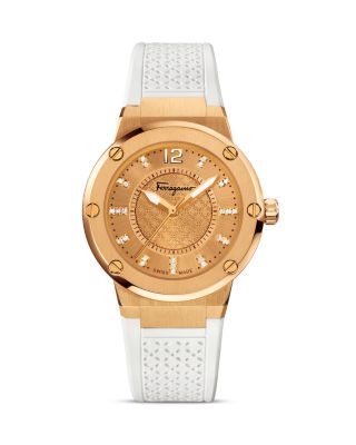 Salvatore Ferragamo Salvatore Ferragamo F-80 Gold IP Stainless Steel Watch, 33mm