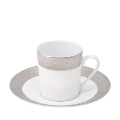 Philippe Deshoulieres Trianon Platinum Coffee Saucer