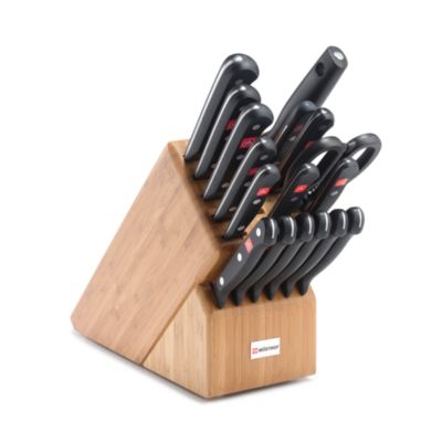 Wüsthof Gourmet 18-Piece Knife Block Set, Bamboo