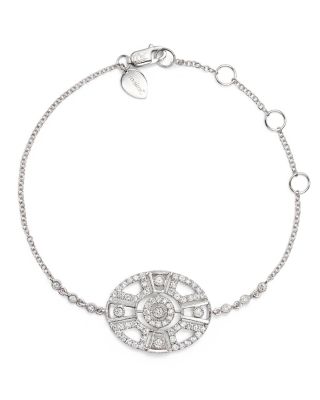 Meira T 14K White Gold Antique Diamond Bracelet