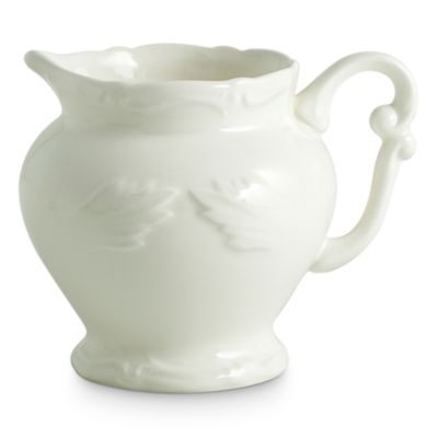 Gien France Rocaille White Creamer