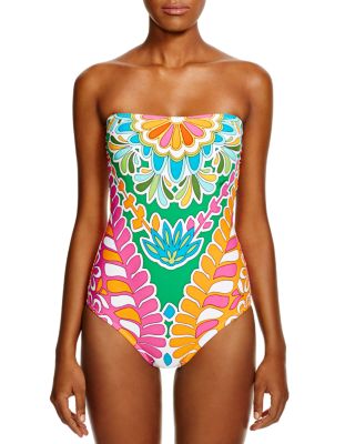 Trina Turk Tamarindo Bandeau One Piece Swimsuit