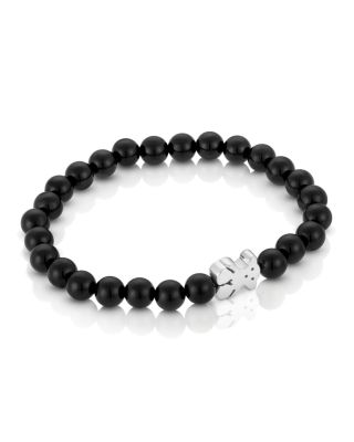 TOUS Onyx Bear Charm Bracelet