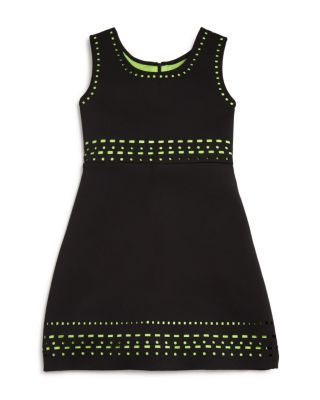 Elisa B Girls' Laser Cut Scuba Dress - Sizes 8-14