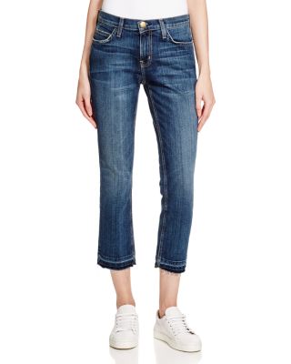 Current/Elliott Cropped Straight Jeans in Loved