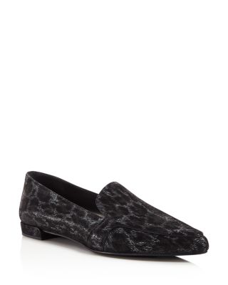 Stuart Weitzman Pipelopez Embossed Loafers 