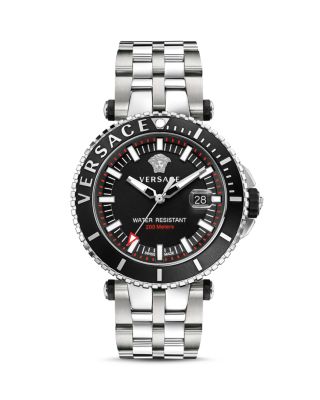 Versace Stainless Steel V-Race Diver Watch, 46mm