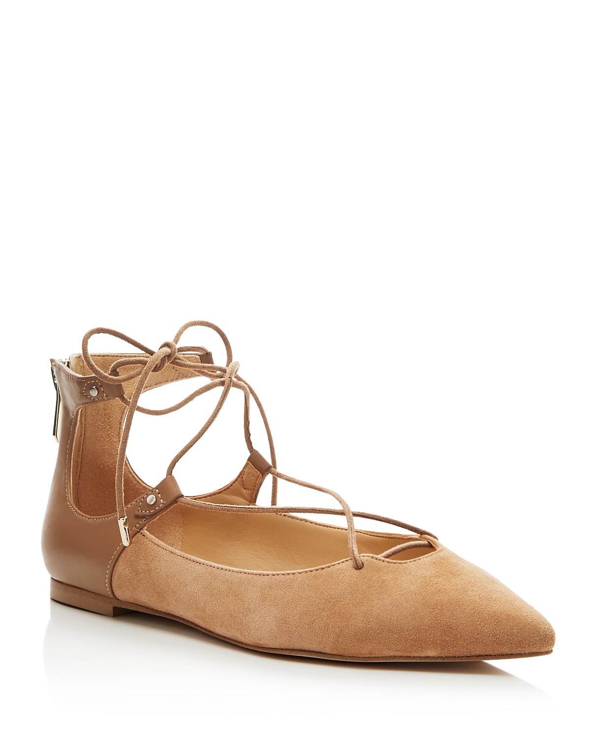 Sam Edelman Rosie Pointed Toe Lace Up Flats | Bloomingdale's