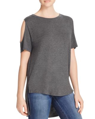 Alison Andrews Cold Shoulder High/Low Tee