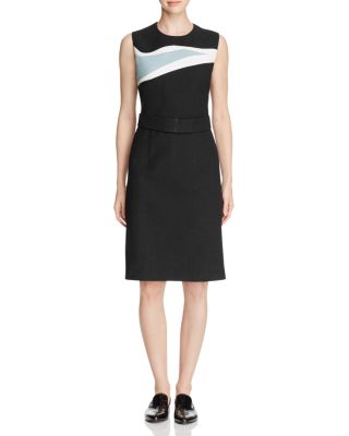 BOSS Didina Color Block Sheath Dress