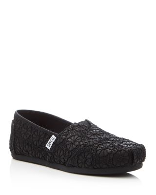 TOMS Women's Seasonal Classic Glitter Crochet Flats