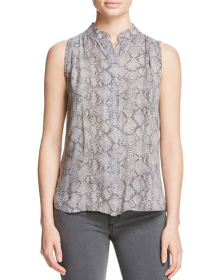 Bella Dahl Pleated Snake Print Blouse - 100% Bloomingdale's Exclusive