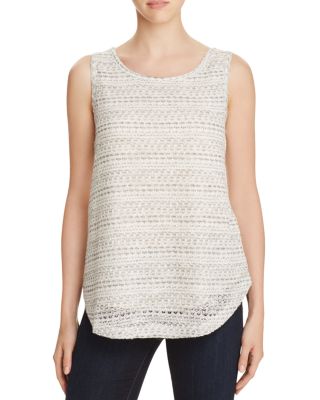 Avec Layered-Look Knitted Tank