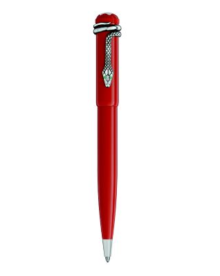 Montblanc Coral Rouge et Noir Ballpoint Pen