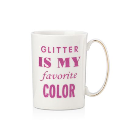 kate spade new york Simply Sparkling Glitter is my Favorite Color Mug