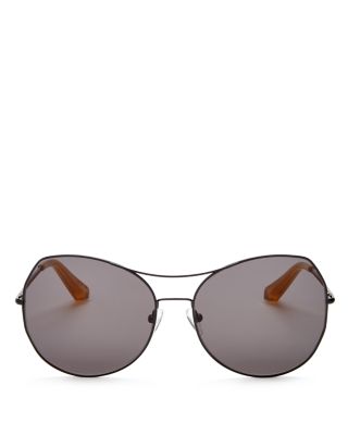 Elizabeth and James La Brea Round Aviator Sunglasses, 60mm