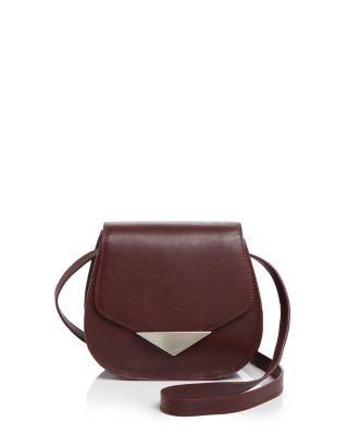 Facine Mini Lock Color Block Saddle Bag