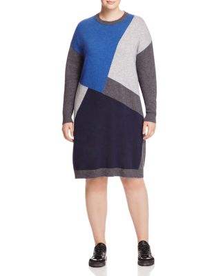 Marina Rinaldi Gardone Knit Color Block Dress