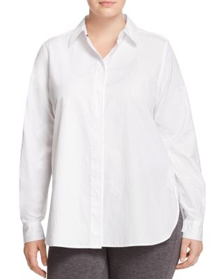 Marina Rinaldi Basilico Cotton Jacquard Shirt