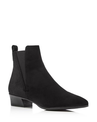 Aquatalia Fausta Weatherproof Suede Pointed Toe Booties