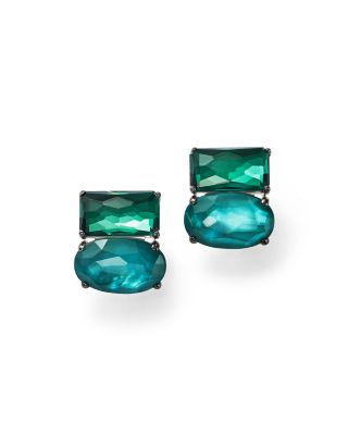 IPPOLITA Sterling Silver Rock Candy® Wonderland Two Stone East-West Earrings in Merino