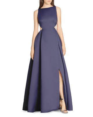 HALSTON HERITAGE Cutout Gown