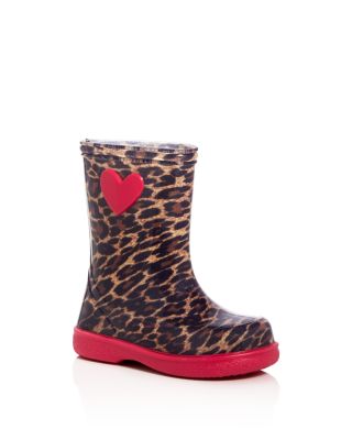 Igor Girls' Leopard Print Rain Boots - Toddler, Little Kid