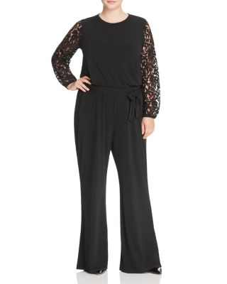 MICHAEL Michael Kors Lace Sleeve Jumpsuit