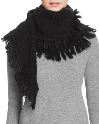 Rebecca Minkoff Asymmetrical Fringe Muffler Scarf