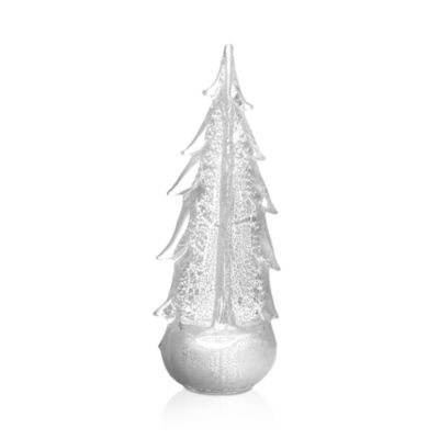 Simon Pearce Vermont Silver Leaf Tree Decor, 12