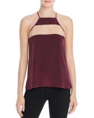 CAMI NYC High Neck Silk Cami