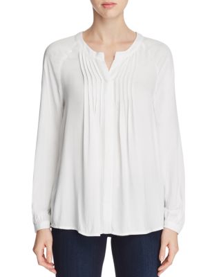 B Collection by Bobeau Sandra Pleated Blouse