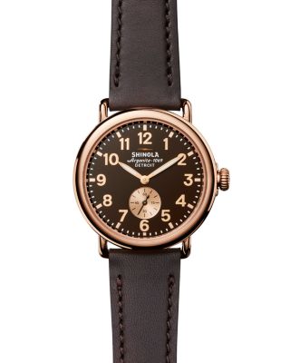 Shinola The Runwell Leather Strap Watch, 41mm - 100% Bloomingdale's Exclusive