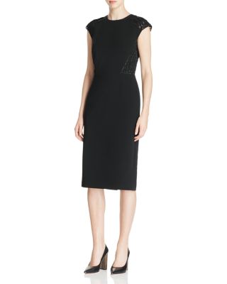 Lafayette 148 New York Talon Lace Panel Sheath Dress