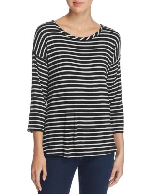 Kim & Cami Lace-Up Back Striped Top - 100% Bloomingdale's Exclusive