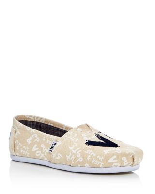 TOMS Women's Canvas Vote Classic Flats