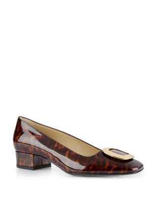 HOBBS LONDON Rosa Buckle Block Heel Pumps