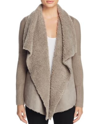 Bagatelle Faux Shearling Knit Jacket