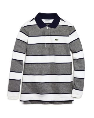 Lacoste Boys' Wide Stripe Pique Polo Shirt - Sizes 4-16