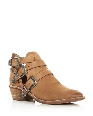 Dolce Vita Spur Pointed Toe Mid Heel Booties