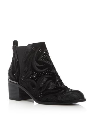 Dolce Vita Preston Velvet Embroidered Booties